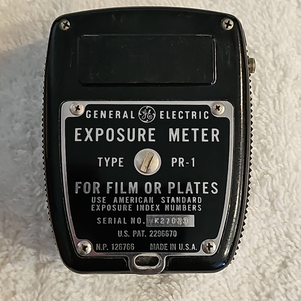 Exposure Meter General Electric Type PR-1 With Leather Case Locking Memory