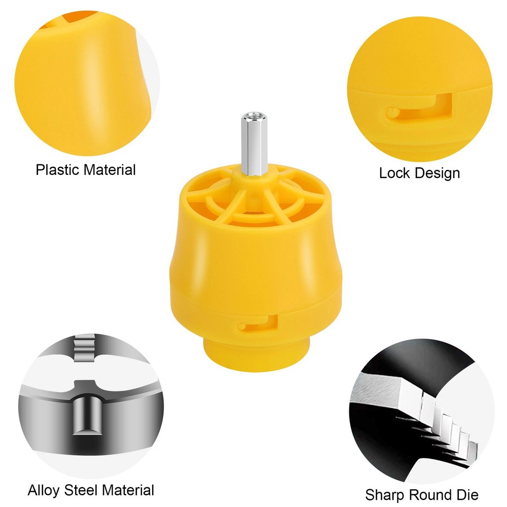 PVC Thread Maker Tool Pipe Threader with 3 Dies for Electric Drill NPT Standard