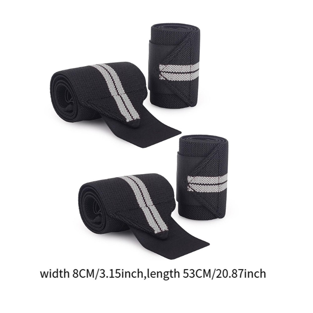 4 Pieces Weight Lifting Straps Compression Wrist Support Braces Hand Support