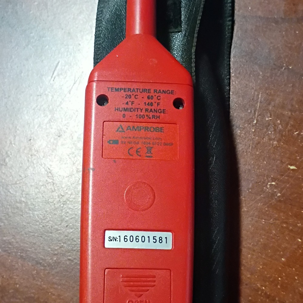 Amprobe THWD-3 Digital Thermometer Hygrometer with Case, Digital Display