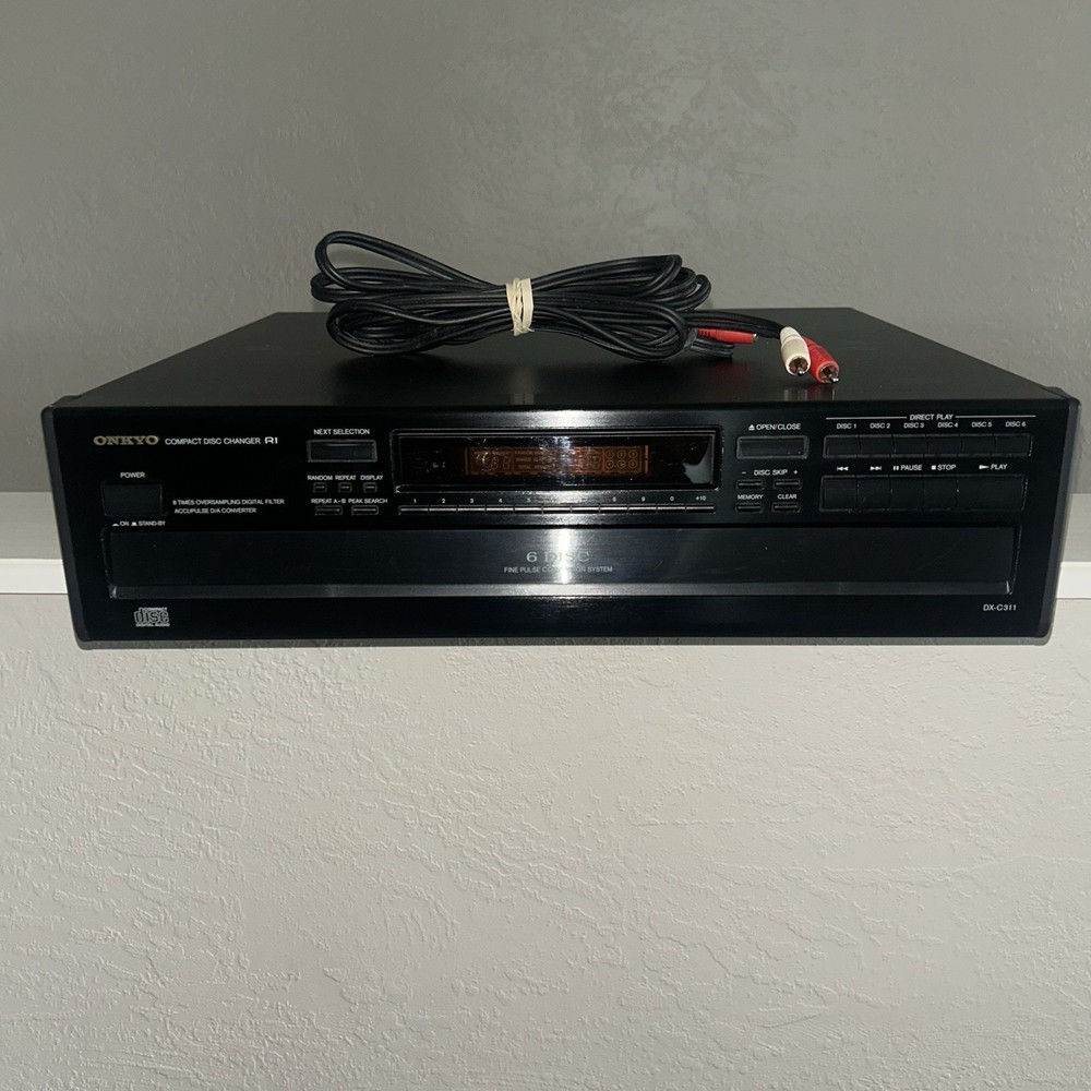 1994 Onkyo DX-C311 Compact Disc 6 CD Selection System No Remote Tested