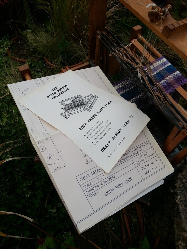 TABLE-TOP WEAVING LOOM copy carpentry plans textiles tool to make David Bryant