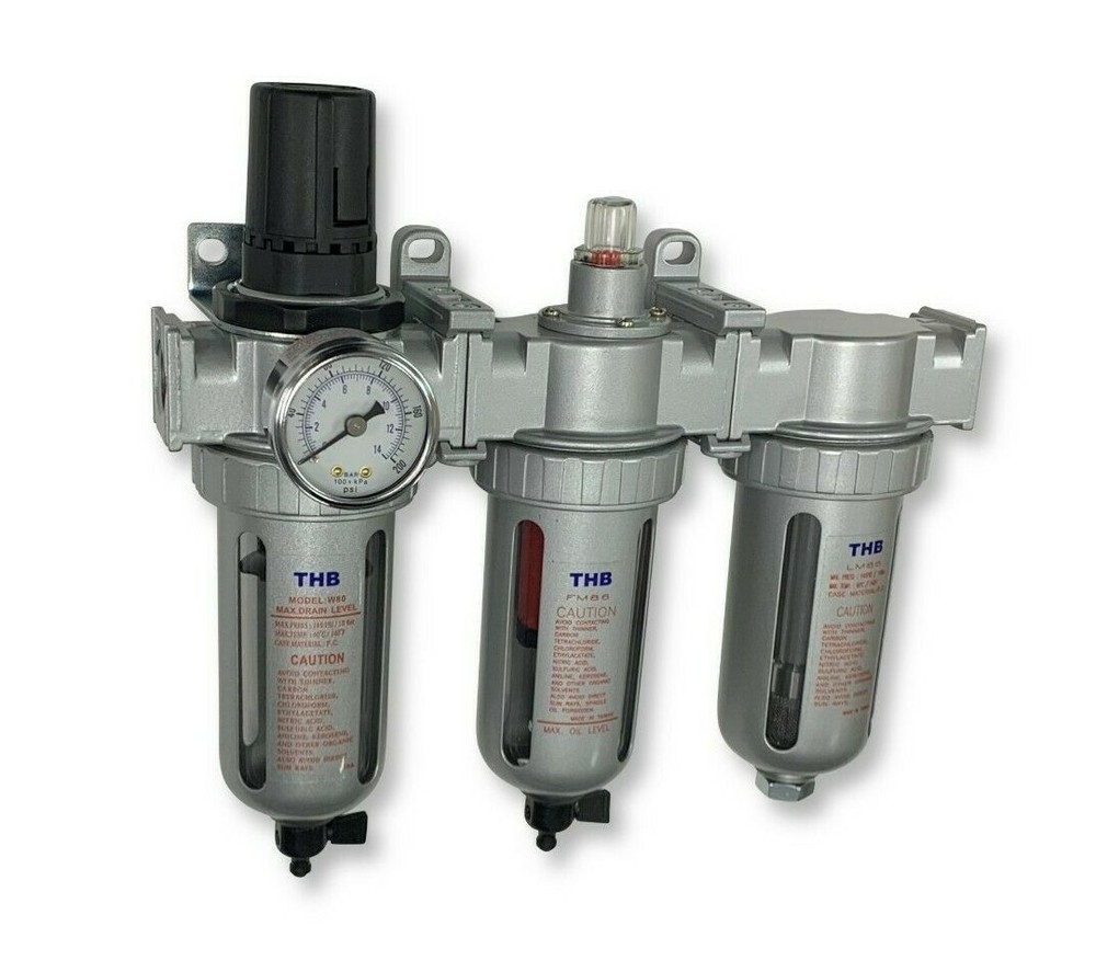 3/8" COMPRESSED AIR FILTER REGULATOR / DESICCANT DRYER / COALESCING FILTER