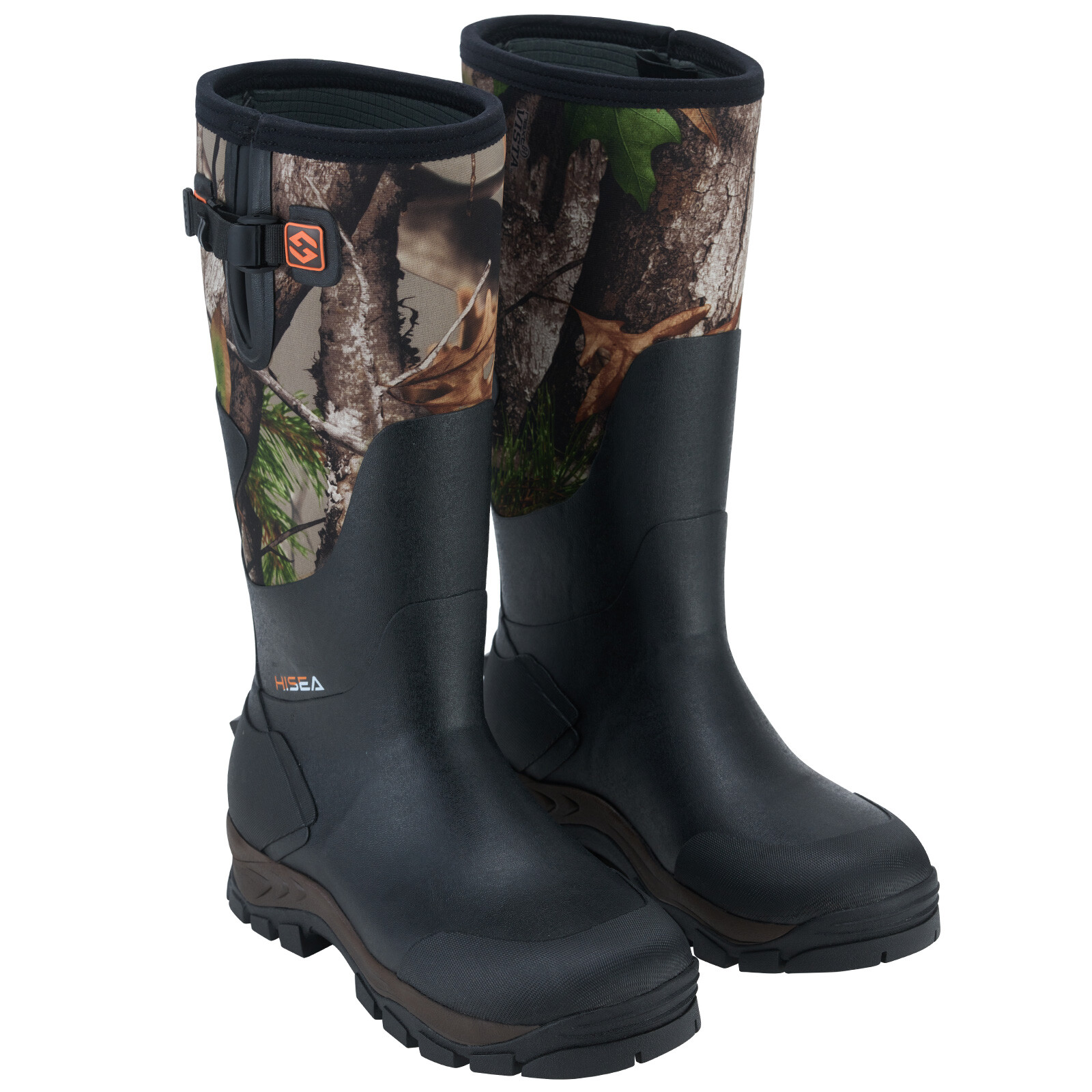 HISEA Men's Neoprene Rubber Hunting Boots Insulated Muck Working Rain Snow Boots