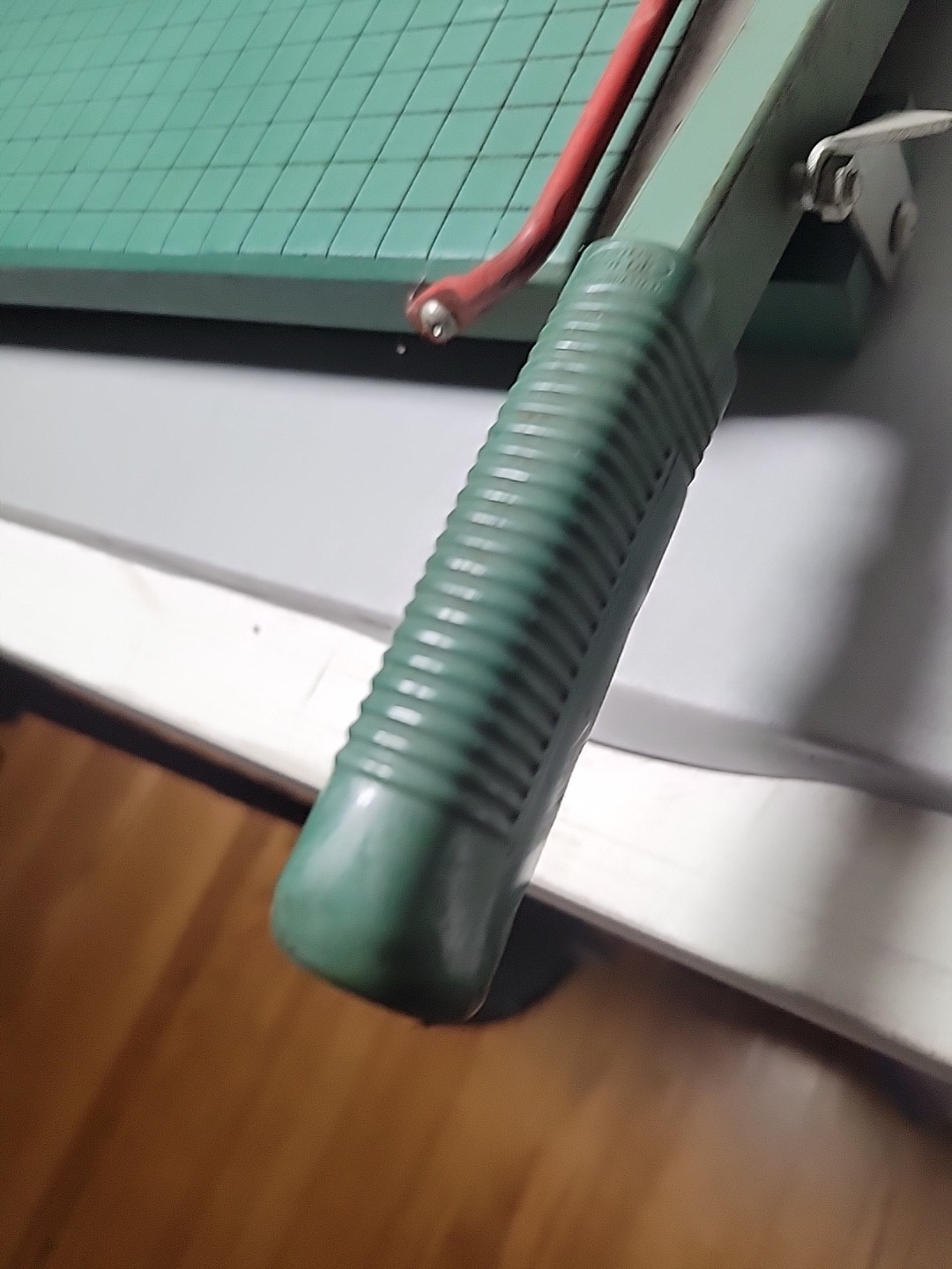 Vintage 13" Premier Brand Guillotine Paper Cutter. Manuf by Photo Materials Co.