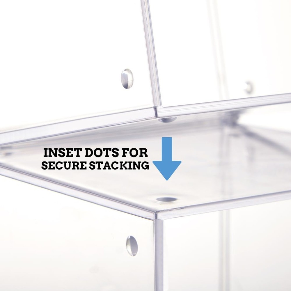 STORi Stackable Clear Plastic CD Organizers (2 Pack) Cube Jewel Case Holders ...