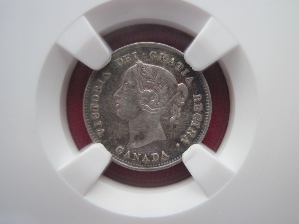 Canada, 1898 Five Cent Silver NGC XF Details