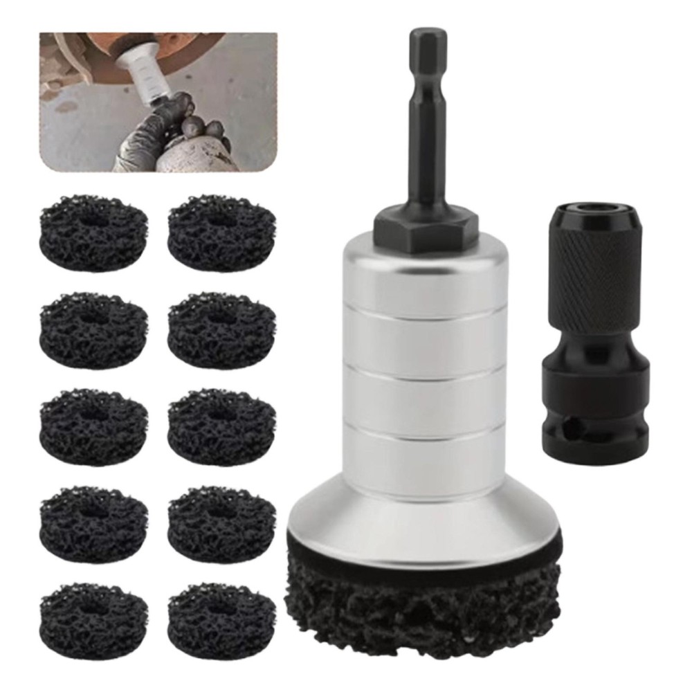 Wheel Stud Cleaning Tool Includes 10 Pads, Holder and Adapter Sturdy