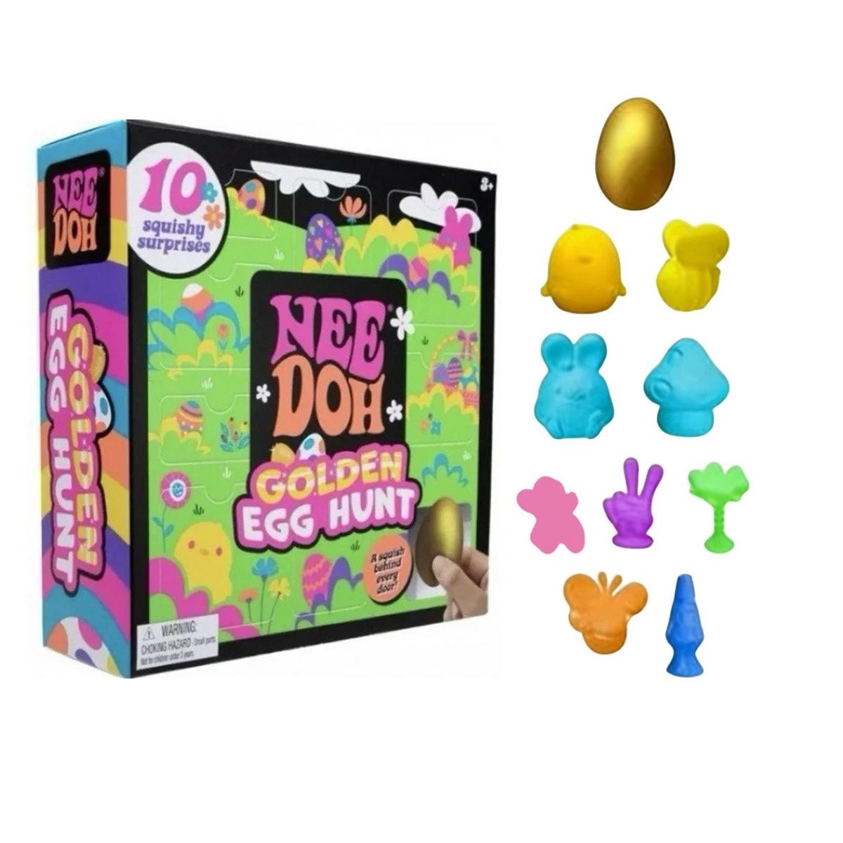NeeDoh Easter Golden Egg Hunt Mystery (10 Squishy Surprises!) Toy Gift 2026 TL