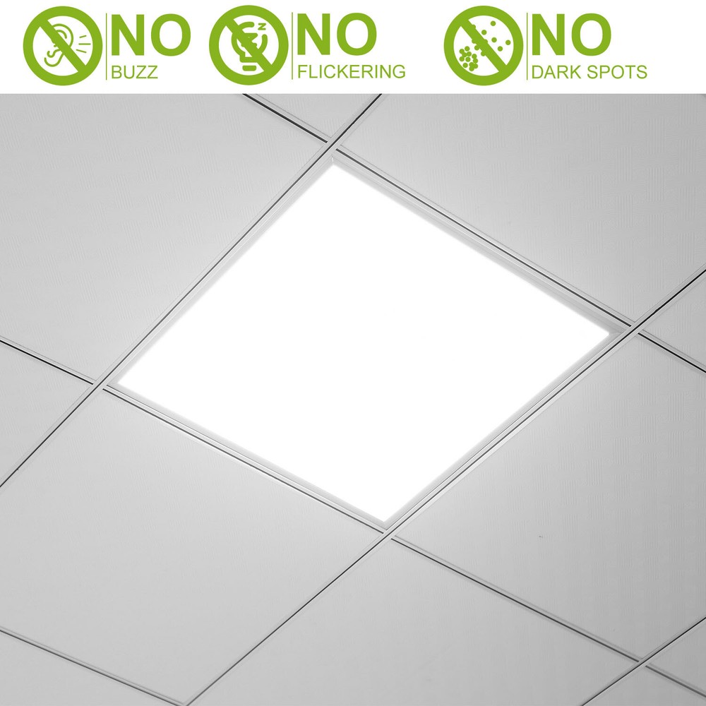 4 Packs 2x2FT White LED Flat Panel Light 48W 7500K Drop Ceiling Light Daylight
