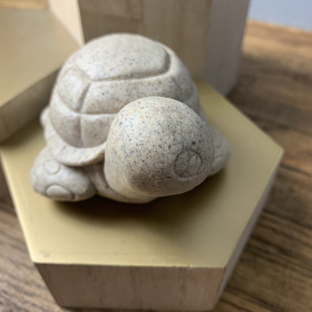 Vintage Resin Turtle And Narwhale