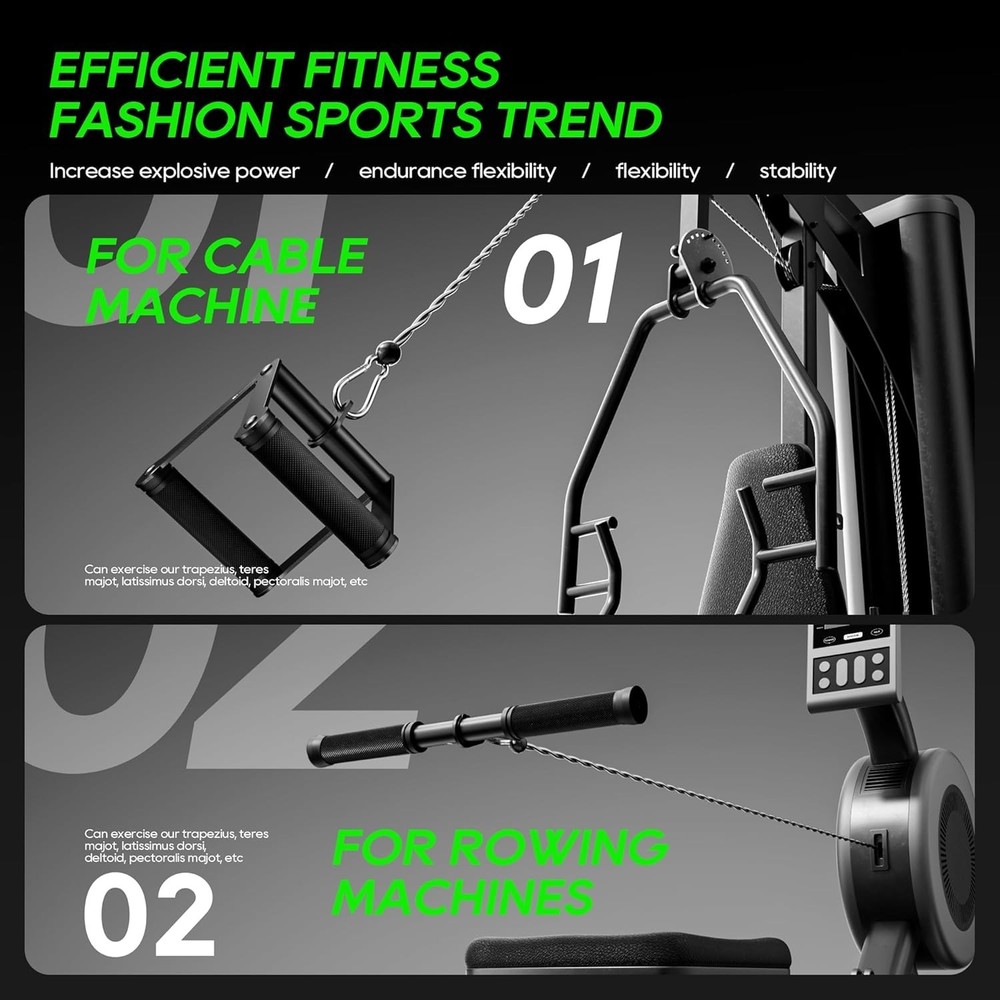 Cable machine accessories for home gym