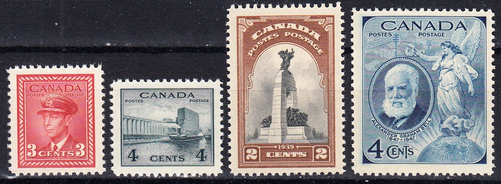 W CANADA 0251+253+247+274 MNH
