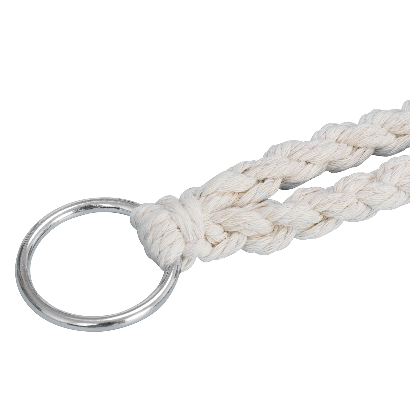 Beige Hammock Chair Macrame Swing Hanging Cotton Durable Rope Yard Swing Sturdy