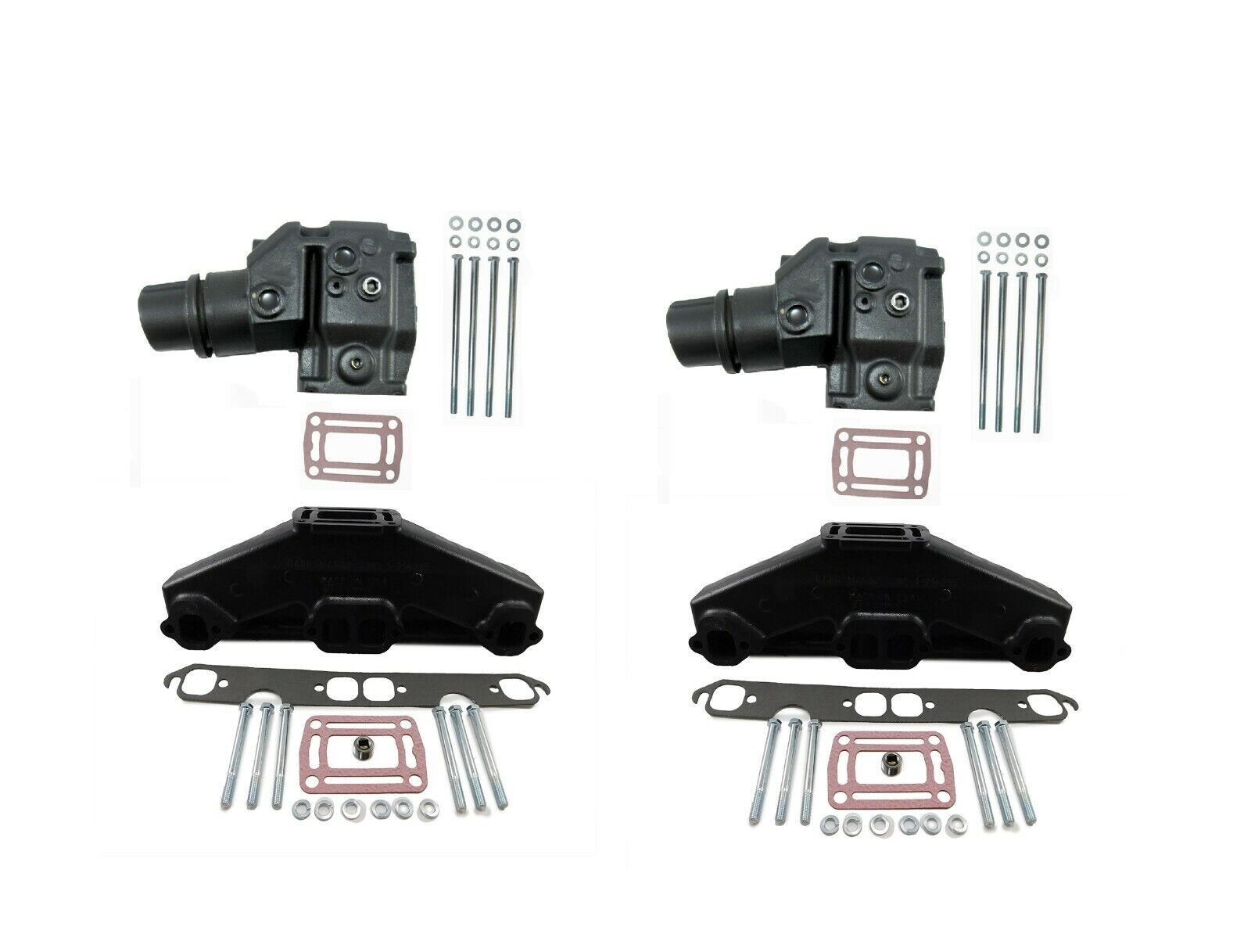 5.0L 5.7L Volvo Penta OMC Exhaust Manifold & Elbow/Riser Kit 3847501 3862664