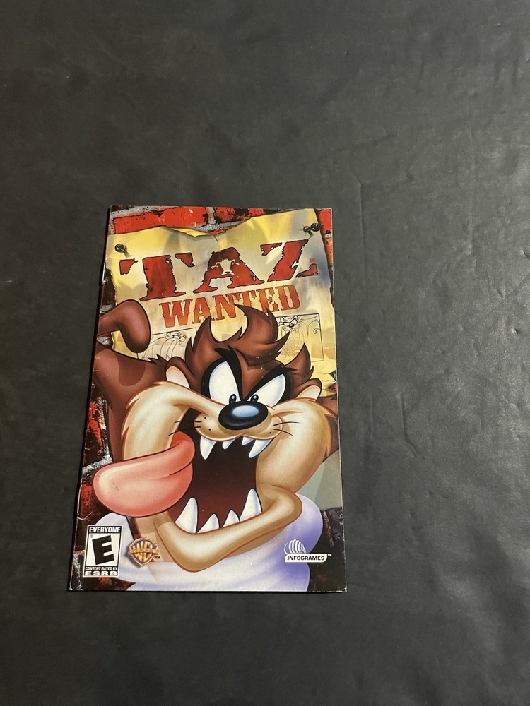 taz wanted ps2 Manual only