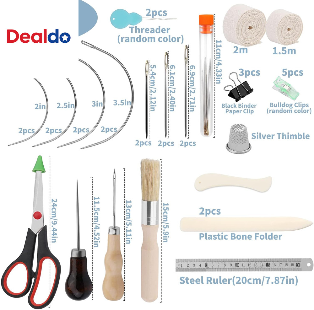 41 Pcs Book Binding Kits 3 Pcs Bone Folder Paper Creaser Paper Folding Tool Book