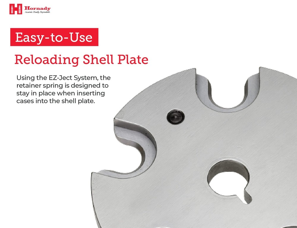 Hornady Lock N Load Shell Plate - for Reliable Caliber Changes on Your...