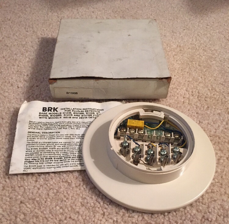 BRK System Sensor Devision B106B