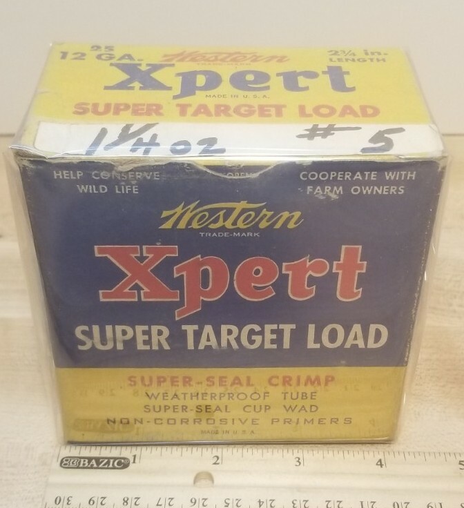 1950's Western Xpert Super Target Load Shells 12 ga. (empty box)