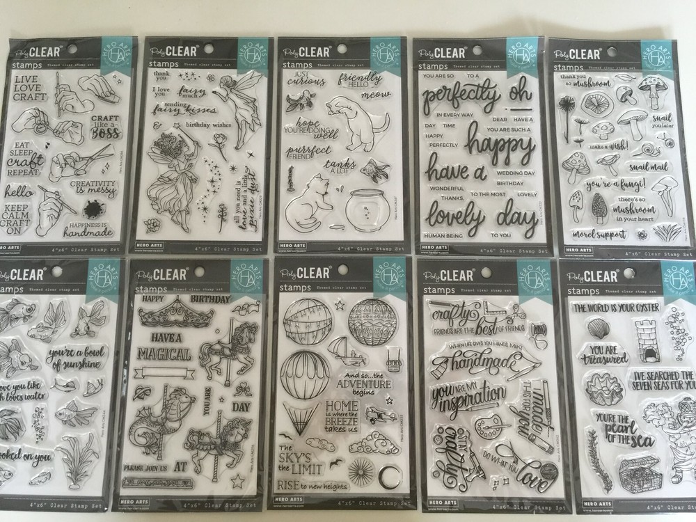 Hero Arts Poly Clear Stamp Set YOU PICK New
