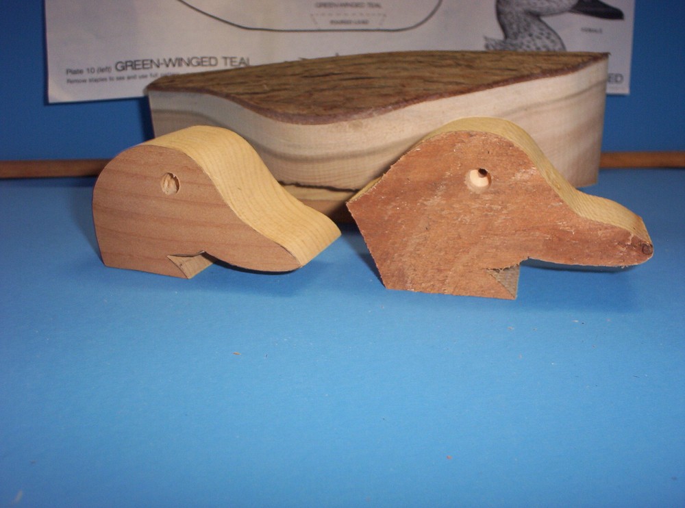 Blue-Winged Teal Cedar Caving Kit