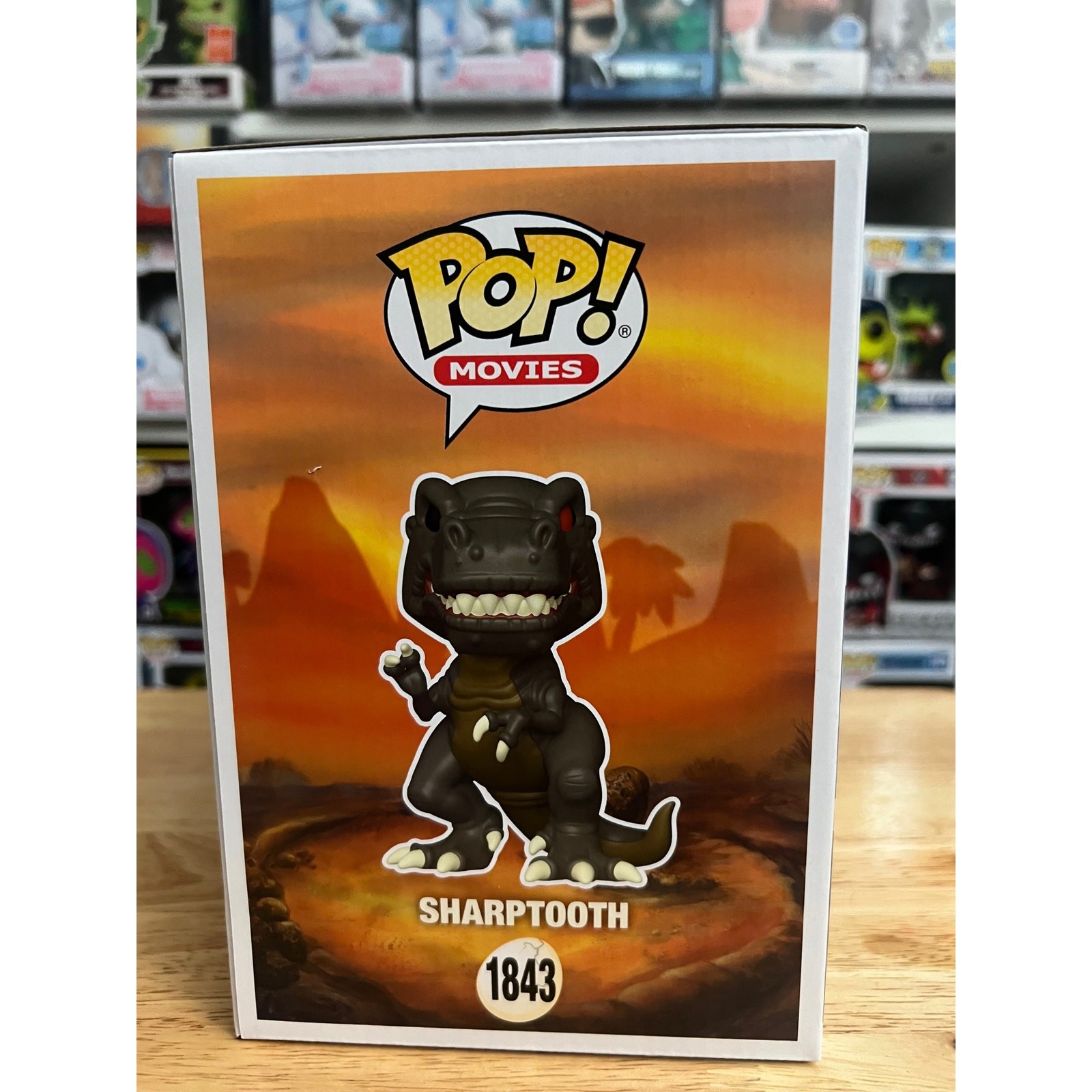 6-INCH Sharptooth Funko Pop #1843 Land Before Time Movies Dinosaur T-Rex Films