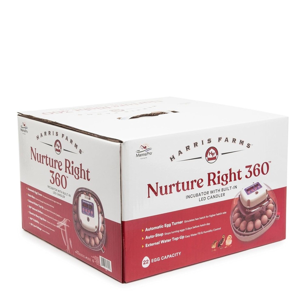 Nurture Right Egg Incubator for Hatching Chicks, Holds 12-22 Eggs, Automatic ...