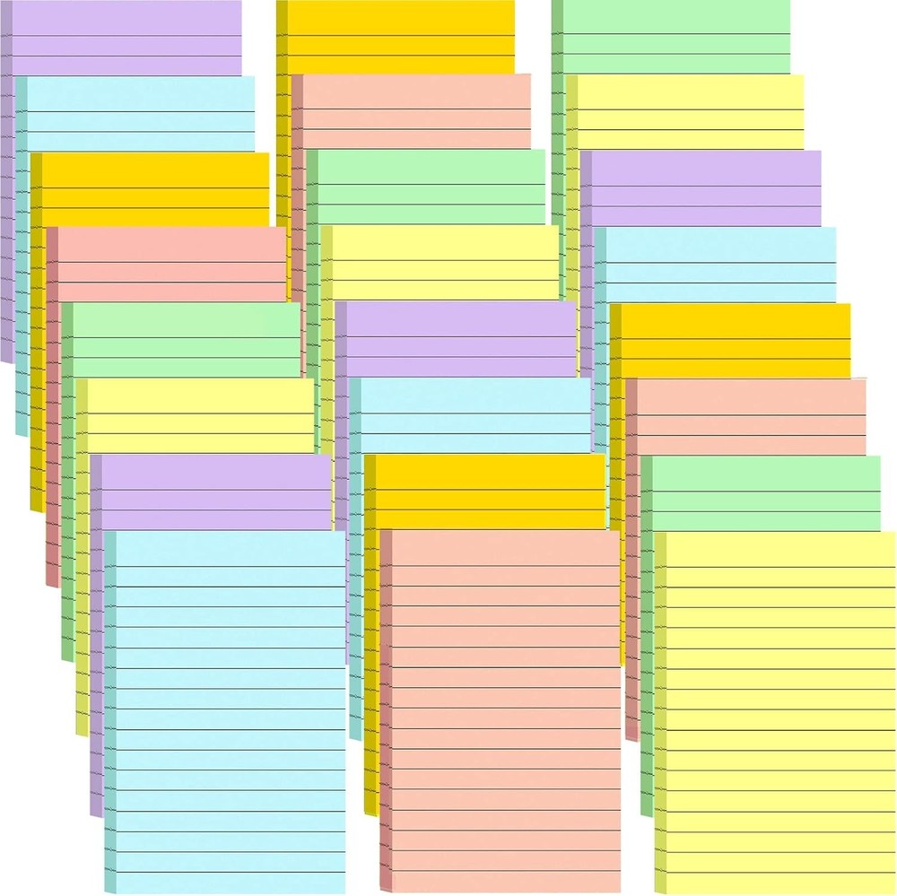 Lined Stiy Notes in, Self Stiy Note Pads with Lines, Lar Stiy Note