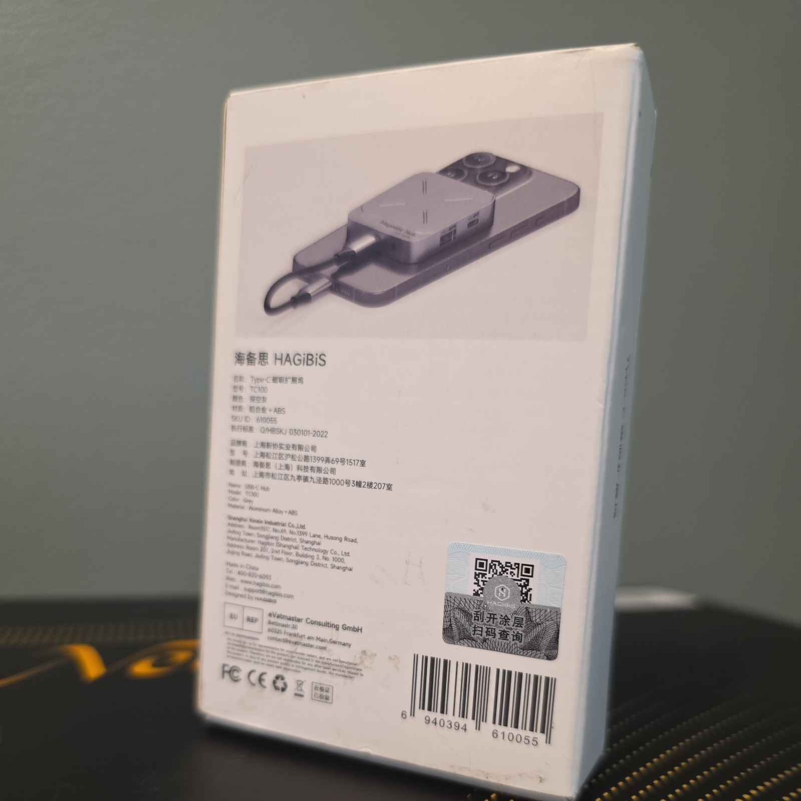 Magnetic USB C Hub Multiport Adapter Docking Station 4K HDMI 100W PD For iPhone