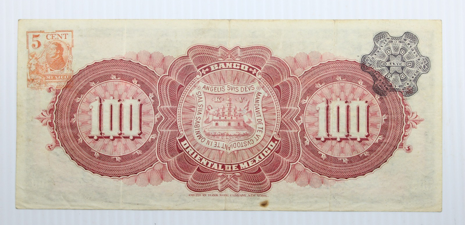 Banco Oriental de Mexico 1914 100 Pesos P S385c #0432