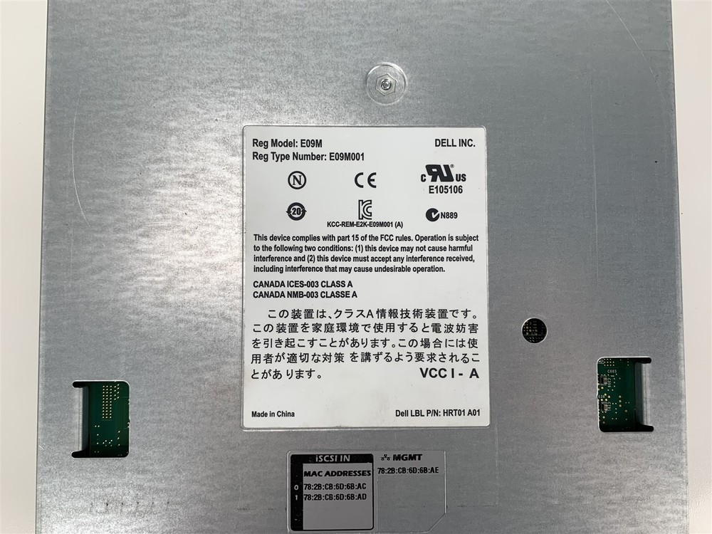 Dell EqualLogic Type 12 Control Module for PS4100 PS4100E PS4100X PS4100XV