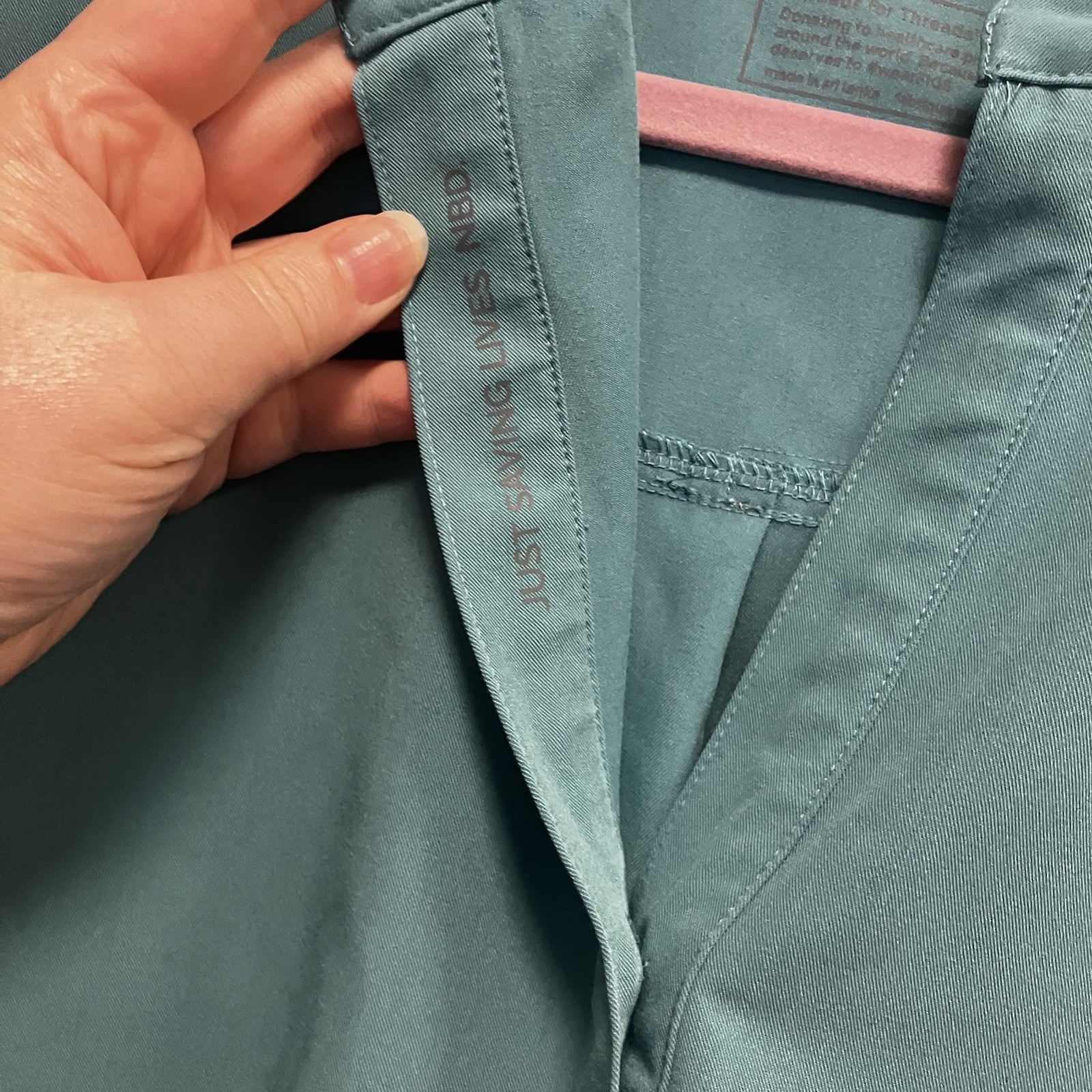 Figs Rafaela Size Medium Oversized Scrub Top Sleeveless Green Marine Cactus