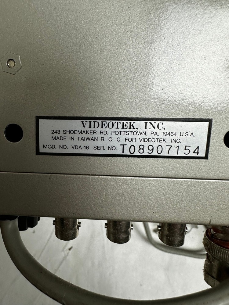 Videotek VDA-16 Video Distribution Amplifier