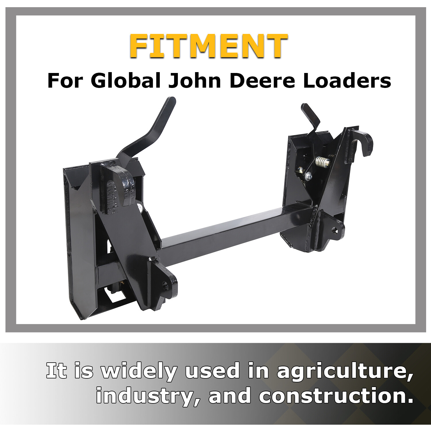 Global John Deere Quick Tach Adapter Latch Box Attachment