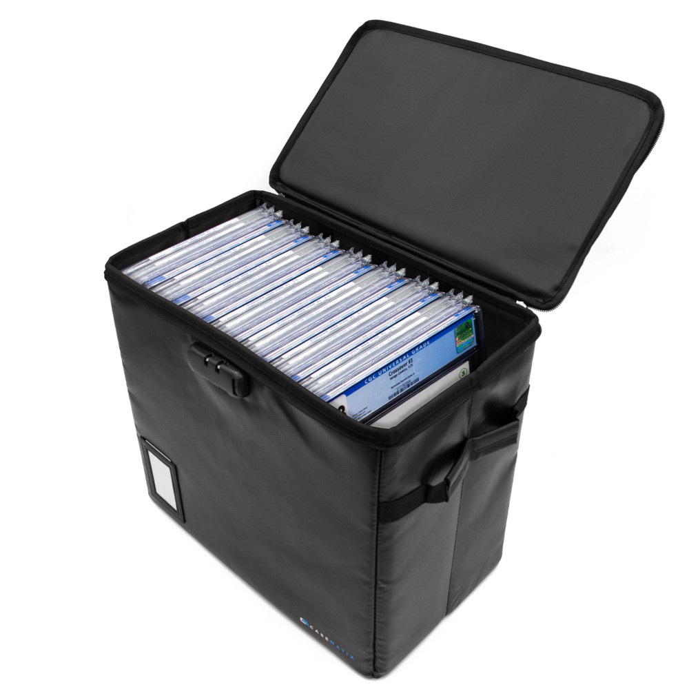 Casematix Comic Book Storage Bin – Fits 30 CGC Graded Comics, 3-Pack