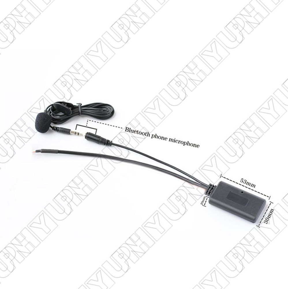 Car 12PIN AUX Bluetooth 5.0 Adapter Wireless Music Audio Cable Microphone Input