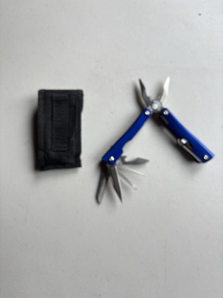 Wolf Multi-Pliers, Wire Cutter & Belt Loop Holder with smaller blue Multi-pliers