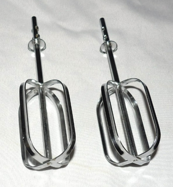 Vintage UNBRANDED Hand Mixer 2 pc BEATER Replacement 6" Solid Ends