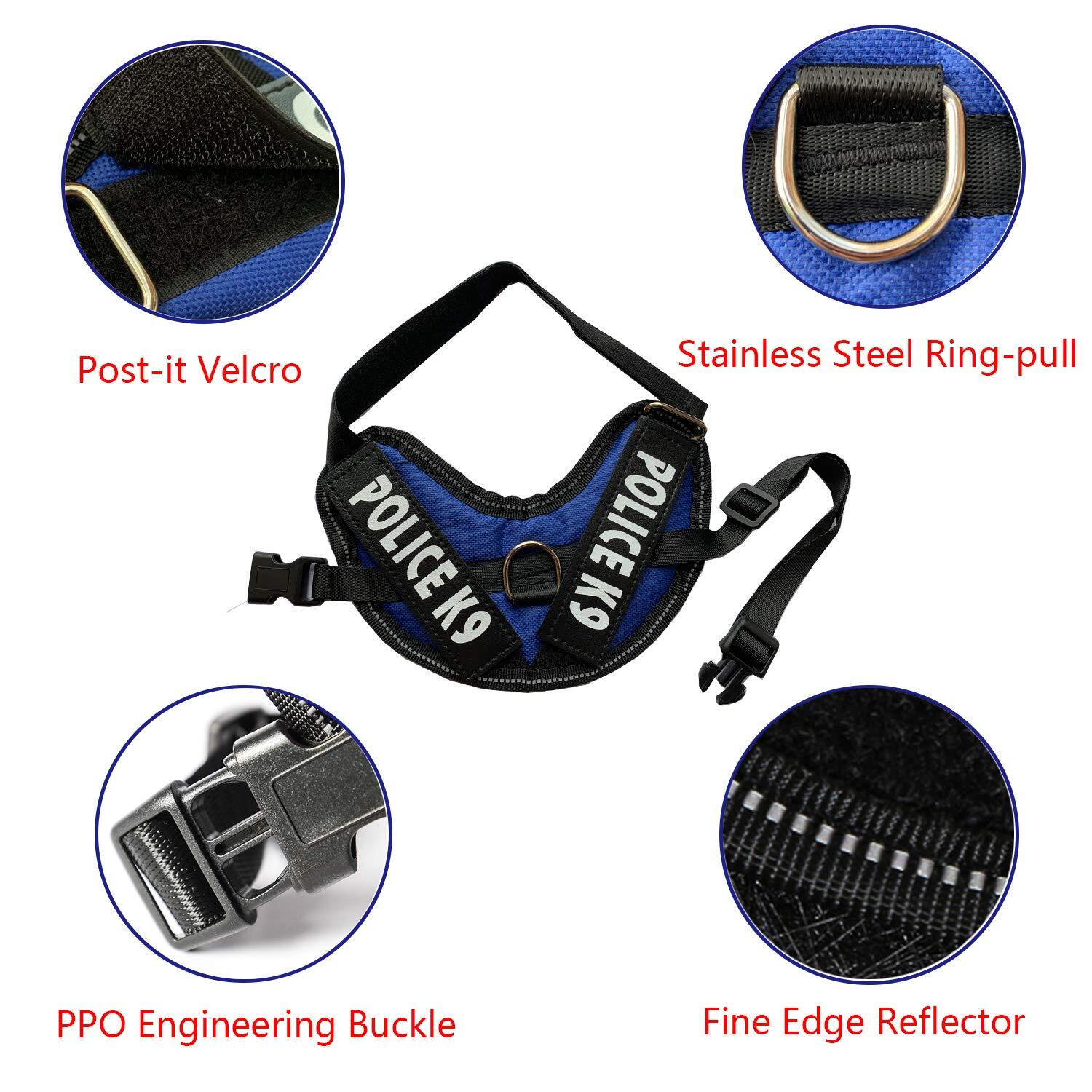 Rabbit Harness with Leash for Bunny Rabbits Cats Small Animals Blue