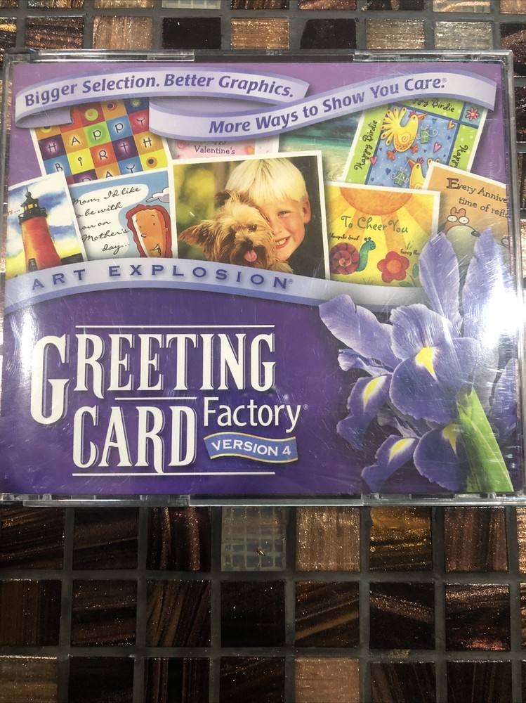 Art Explosion Greeting Card Factory Version 3 and Version 4 E452