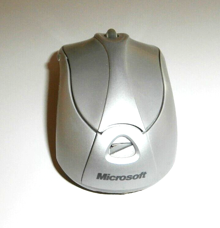 MICROSOFT MODEL 1054 USB 3 BUTTON SCROLLING WHEEL WIRELESS MOUSE & USB PLUG MOD