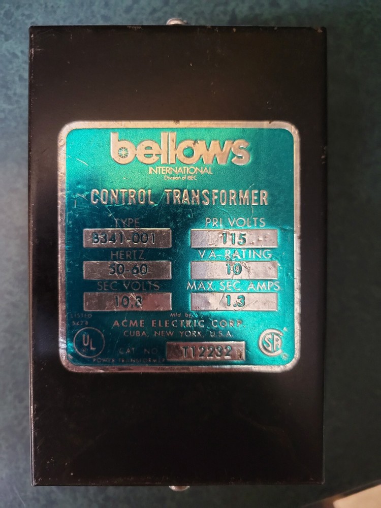 Bellows Control Transformer