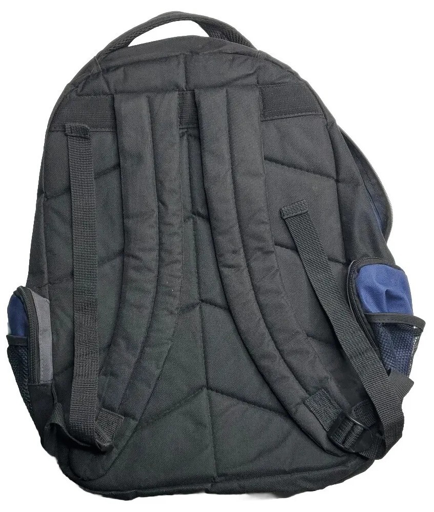AdventuRidge Backpack Blue Pockets Slots Study School Work Standard Size