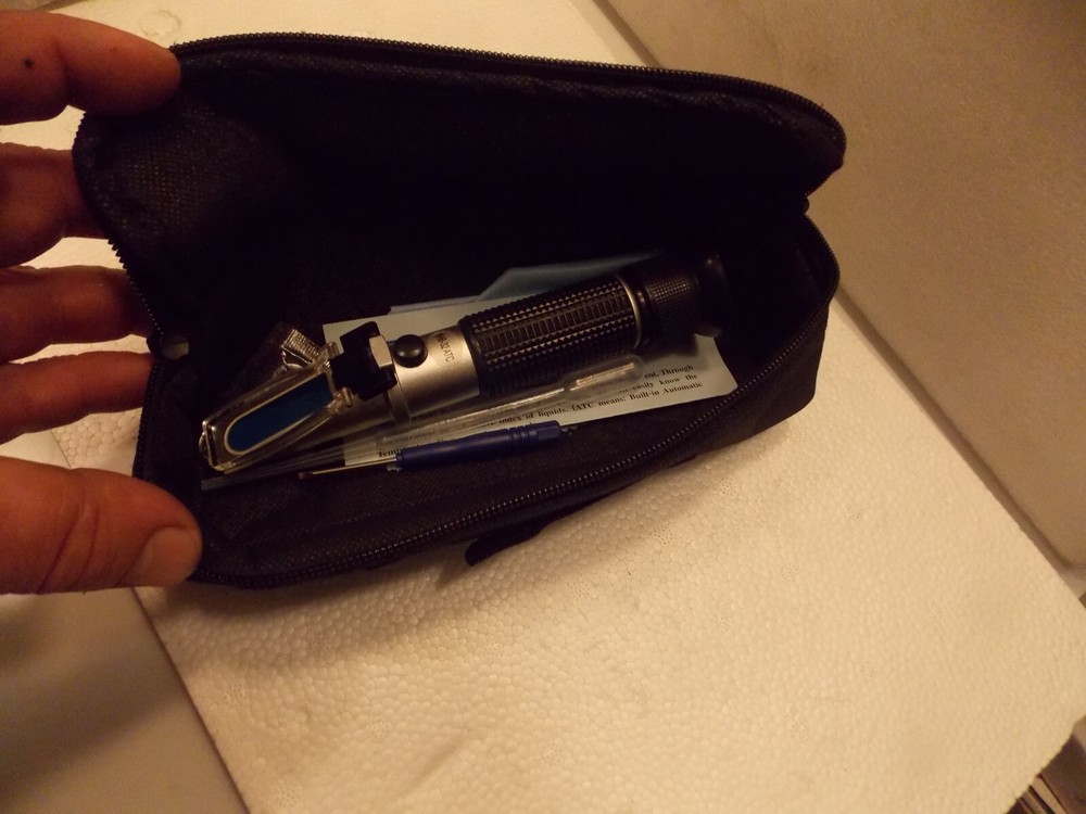 Portable Brix Analog Refractometer ATC RHB-32ATC Kit Instructions Zebra Skimmer