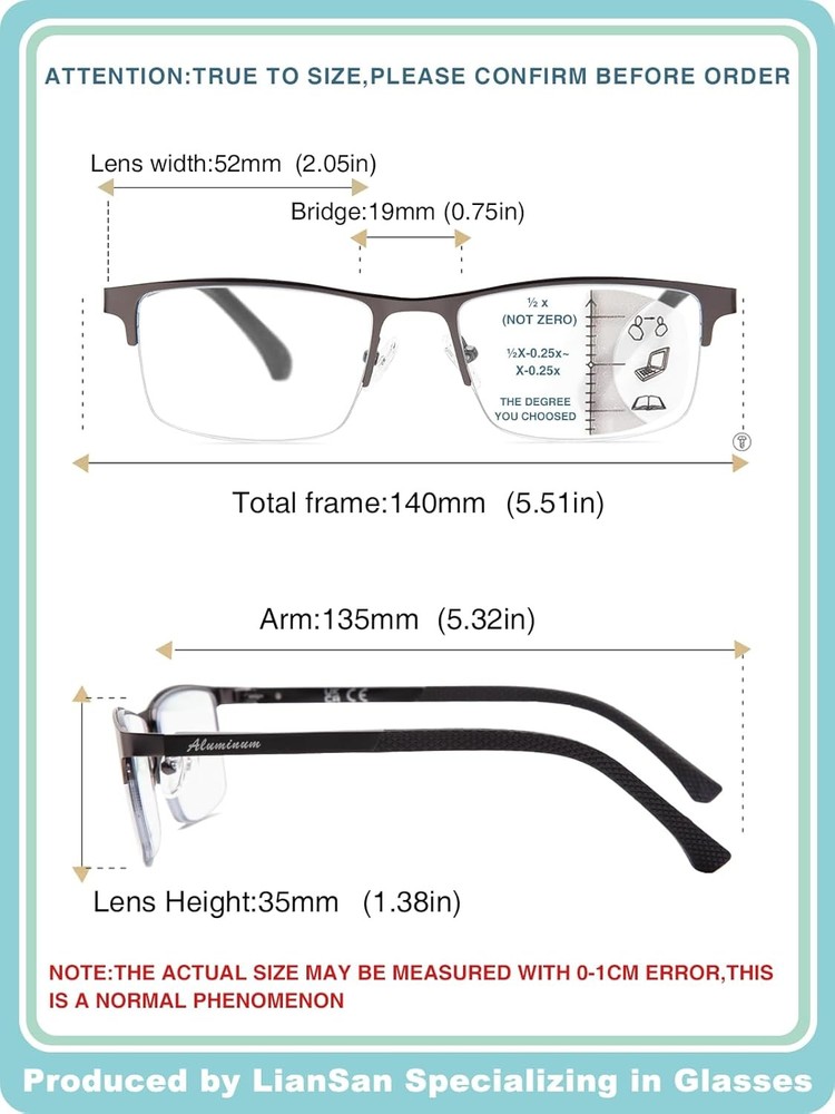 LianSan Premium Progressive Multifocus Reading Multicolor 07