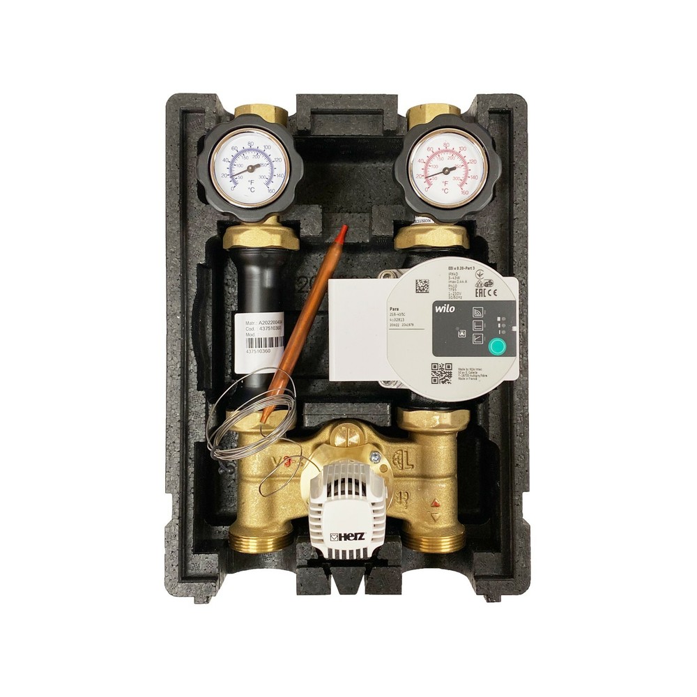 Heating circuit mixer 20-50°C & 40-70°C pump group heating circuit pump station
