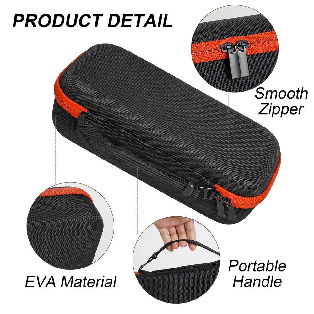 Wireless Microphone Case Compatible with JBL-PartyBox Wireless,Black Sturdy Case