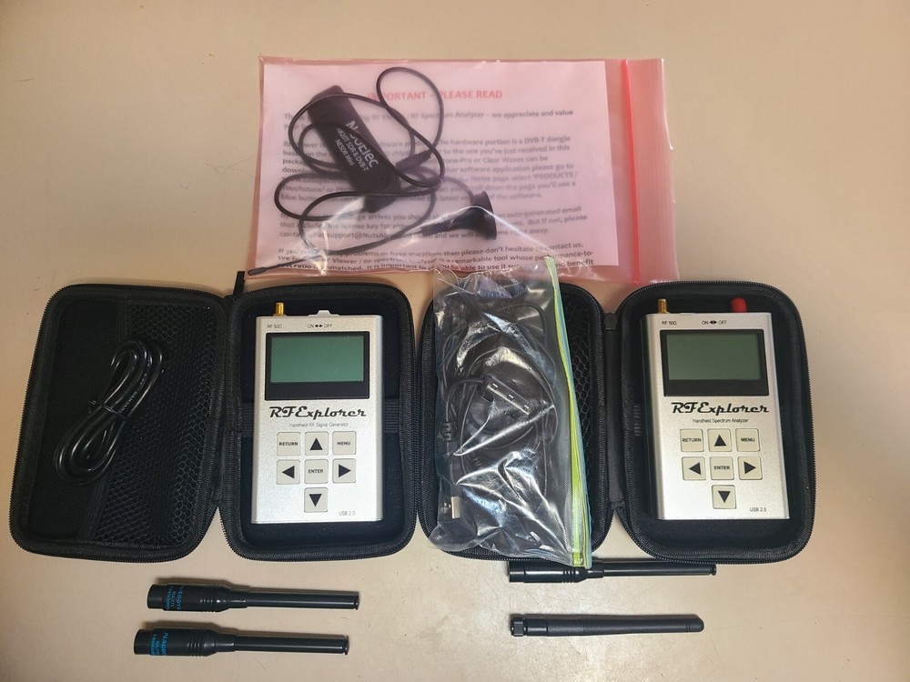 rf explorer spectrum analyzer 3G and rf signal generator and dongle
