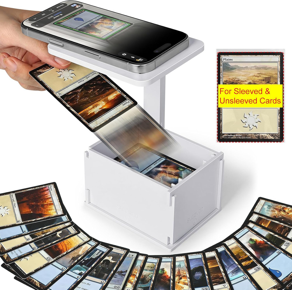 TCG Card Scanner Stand for Quick Scans – Compatible with Unsleeved & Sleev